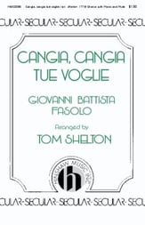 Cangia, Cangia Tue Voglie TTB choral sheet music cover